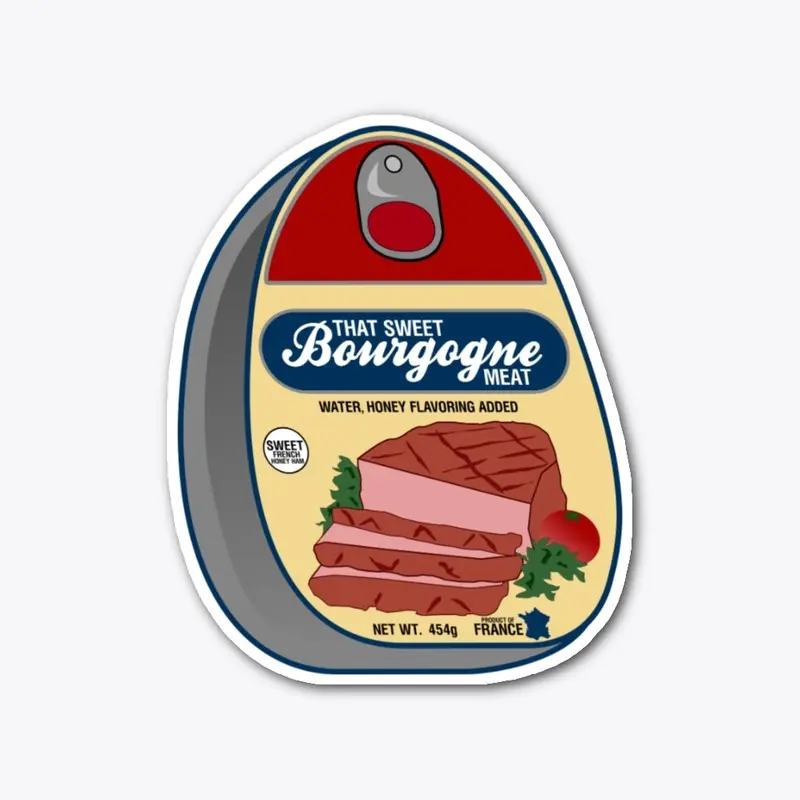 Bourgogne Canned Ham Decal